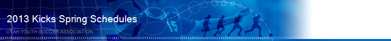 2013 Kicks Spring Schedules banner
